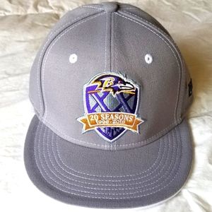 NFL Official 20th Anniversary Ravens Season Hat